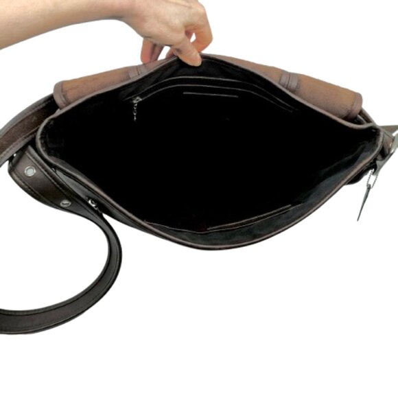 COACH~VINTAGE USA~Legacy Mail~MAHOGANY LEATHER LAPTOP BRIEFCASE MESSENGER BAG - Picture 5 of 6